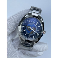 (준비완료/특급배송)NO.2870/VS공장 오메가 아쿠아테라 월드타이머 블루다이얼 브슬