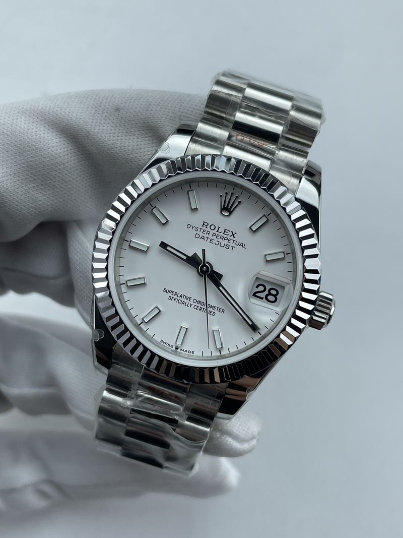 (준비완료/특급배송)NO.3701/GM공장 롤렉스 데이저스트 31MM 화이트 바인덱스 브슬 여성용